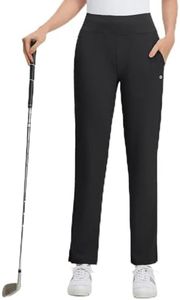 M MAELREG Women's Casual Travel Pants Lightweight Dressy Work Slacks Athletic Workout Stretchy Golf Pants Black