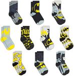 DC Comics Socks for Boys, 10-Pack B