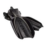 Oceanic Manta Ray Open Heel Dive Fins (X-Small, Black)