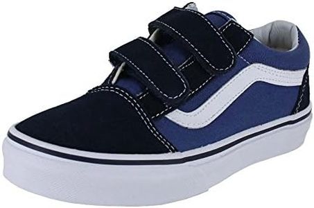 Vans Kids Old Skool V Navy/True White Skate Shoe 11 Kids US