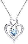 Sterling Silver March Birthstone Ne