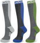 KUYOU Ski Socks Women Men, 3 Pair E