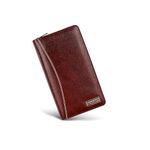 HAMMONDS FLYCATCHER Genuine Leather Passport Cover for Men, Passport Cover for Women, RFID Passport Holder for Men Travel Accessories, Passport Bag, 7 ATM Card Slots - Brown