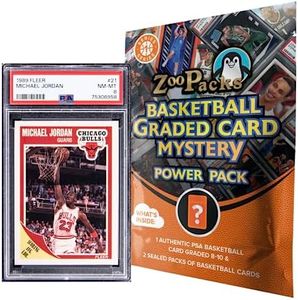 Zoo Packs Michael Jordan Edition NBA Basketball PSA Graded Card Mystery Power Pack - Amazon Exclusive
