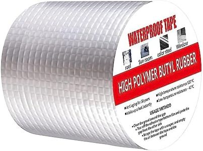 Antson Leakage Repair Waterproof Tape for Pipe Leakage Roof Water Leakage Solution Aluminium Foil Tape Waterproof Adhesive Tape Sealing Tape for Surface Crack, Pipe Rupture (10CM x 5M)