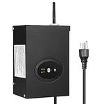 DEWENWILS 200W Smart Wi-Fi Low Voltage Transformer, Schedule and Timer, Works with Alexa and Google Home, 120V AC to 12V AC, Weatherproof for Landscaping Light, Spotlight, Pathway Light