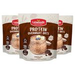 Linwoods Chocolate Protein Overnight Oats | 3 x 300g Porridge Oats | Healthy Breakfast Food | Vegan Friendly & Gluten Free