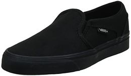 Vans Women's Asher' Sneakers, Black Canvas Black Black 186, 6.5 UK