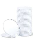 Getinbulk Compact Mirror Bulk, Round Makeup Mirror for Purse, Set of 24 (White)