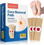 Corn Remover Pads, Wart Remover, Foot Corn Remover Patch, 24 Pcs Corn Removal Pads,Corn Plaster with Hole for Feet, Hand, Toe for Feet Care and Corn Removal Plasters Foot Care