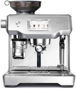 Sage - The Oracle Touch - Bean to Cup Coffee Machine with Grinder & Milk Frother - Fully Automatic Espresso Machine, Touch Screen, 5 Pre-sets - 2.5L Water Tank, 2400 W, Brushed Stainless Steel