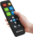 EZclicker Big Button Universal TV Remote (Black) Simple Easy to Use, Great for Seniors, Works with Major TV Brands (2xAAA Batteries Not Included)