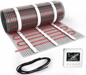 EconoHome Underfloor Electric Heating Mat - Fluoropolymer Heated Mat for Indoor Home Underfloor Insulation - Suited for Tile, Wood or Laminate - Inclusive of WiFi Smart Thermostat - 1 Square Metres