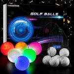 THIODOON 12 Pack Glow Golf Ball for