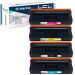 LCL Remanufactured Toner Cartridge 407543 407544 407545 407546 sp c250 sp c250dn sp c250sf SP C261SFNW (1 Black 1Cyan 1Magenta 1 Yellow) Replacement for Ricoh sp c250 sp c250dn sp c250sf SP C261SFNW