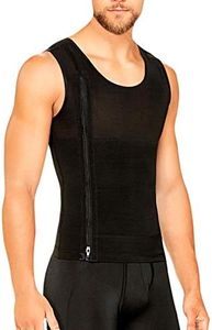 DIANE & GEORDI 2415 Men Torso Toner Body Shaper | Fajas Colombianas Black S