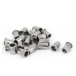 uxcell M12 x 1.75mm 304 Stainless Steel Knurled Blind Rivet Nut Insert Nutsert 20PCS