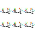 6 Pack Light String Data Cable Phone Charging Cord Phone Cord for Charging Colorful Phone Charging Cable Phone Charging Cables Creative USB Charging Line USB Charging Cable
