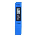 VIVOSUN TDS Tester 3-in-1 TDS EC & Temperature Meter Ultrahigh Accuracy Digital Water Quality TDS Tester (Blue)