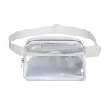 FANDARE Crossbody Fanny Pack for Women Men Transparent Waist Packs Belt Bag Bum Sling Bag for Enjoy Sports Workout Traveling Running Workout Dog Outdoors Hands-Free Wallets Waist Pack Phone Bag