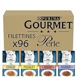 GOURMET Perle Chef's Collection In Gravy (Turkey, Chicken, Duck, Lamb) Wet Cat Food Pouch 96x85G