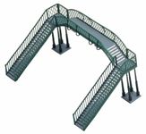 Hornby R076 OO Gauge Footbridge - Model Railway Accessories, Miniature Diorama Scenery for Hornby Train Sets - Lifelike Train Footbridge Model - Scale 1:76