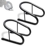 WOWTK 6.5" Removable Dirt Bike Wheel Chock w/Mount Kit,6 1/2 in. Wide Motorcycle Trailer Locking Wheel Chock Tire Holder,Pack of 2