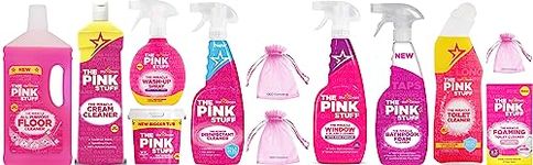 OGD Commerce The Miracle Household All Purpose Complete Cleaning Bundle: Disinfectant & Cleaners for Floors, Outdoor use, Dishes, Kitchen, Bathroom, Glass Surfaces & Windows, 9 pieces set