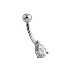 BodyJewelryOnline Belly Button Bar - Solid 14k White Gold Bar