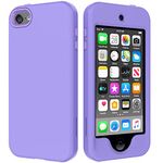 Cyberowl Compatible with iPod Touch 7th Genaration Heavy Duty High Impact Armor Case Cover Protective Case Cover Light Purple