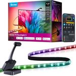 Govee TV LED Backlight 3 with 4MP Dual Camera, 16.4ft RGBWIC LED Strip Lights Sync with TVs 75-85 inch, 60 LEDs/m, Smart AI Color Filter for Movie, Game, App and Voice Control, Matter Alexa Support