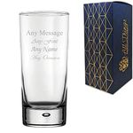 Personalised Engraved Bubble Hi Ball Tall Glass, Personalise with Any Message for Any Occasion, Stylize with a Variety of Fonts, Gift Box Included, Laser Engraved, Gin and Tonic Birthday Wedding Gift