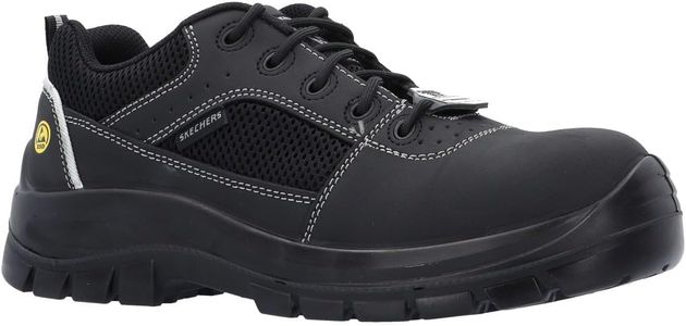 Skechers Men’s Trophus Industrial Shoes, Black – Size 10 UK