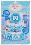 Amscan 10023014 Party Supplies Blue It's A Boy Baby Shower Diaper Cake Decorating Kit, Cotton, Multicolor, 13 1/4"Dia