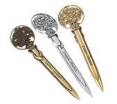 LdawyDE Letter Opener, 3 Pcs Metal Letter Openers for Ladies Men Retro Exquisite Envelope File Opener Decoration Art Props, 13cm