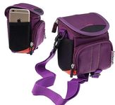 Navitech Purple Camera Shoulder Bag Compatible With Kodak PIXPRO Astro Zoom AZ401-BK 16MP Digital Camera