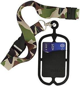 Gear Beast Universal Cell Phone Lanyard Compatible with iPhone, Galaxy & Most Smartphones Includes Phone Case Holder with Card Pocket,Soft Neck Strap with Breakaway Clasp & Detachable Convenience Clip