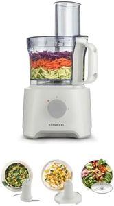 Kenwood MultiPro Compact 800W Food Processor FDP300WH, White, Food Processor, 2.1L Bowl, 1.2 L Blender, Emulsifying, Knife Blade, Reversible Slicing and Grating Discs