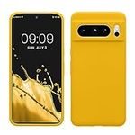 kwmobile Case Compatible with Google Pixel 8 Pro Case - TPU Silicone Phone Cover with Soft Finish - Radiant Yellow