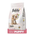 Fidele+ Dry Dog Food Puppy Small & Medium Breed Chicken with natural ingredients | No Soy | No Wheat | (2-12 Months Puppy Dog) 1 Kg Pack