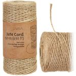 500ft Jute String: Natural Jute Twine String – Biodegradable Garden String, Garden Twine – Craft Supplies made of Plant Fibres for Crafting by LIVAIA