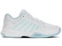 K-Swiss Women's Court Express Pickleball Shoe, White/Blue Glow, 8.5 M