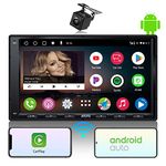 ATOTO A6PF 7" Double-DIN Android Car Stereo, Wireless CarPlay Android Auto, GPS Tracking, in-Dash Navigation, Dual BT, WiFi/BT/USB Tethering, 2G+32G, HD LRV Input with Backup Cam, Mic, A6G2A7PF-S01