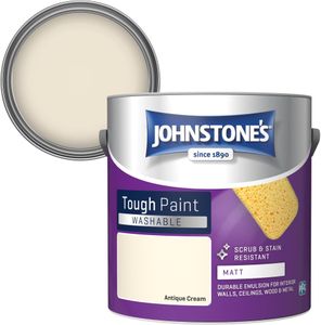 Johnstone's Matt Paint, Antique Cream – 2.5L Interior Emulsion