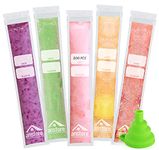 Anstore 200 PCS Ice Pop Bags, Disposable DIY Ice Popsicle Mold Bags BPA Free Freezer Tubes with Zip Seals, Ice Candy Bags with Funnel for Healthy Snacks, Yogurt Sticks, Juice & Fruit Smoothies