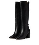 Cole Haan Womens Chrystie Leather Tall Knee-High Boots Black 10.5 Medium (B,M)