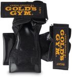 Gold Gym 3710 Power Grip Pro M (Wrist Thickness: Approx. 7.1 inches (18 cm)), Suitable for Beginners to Professionals, Grip Strength, Intensive Training for Where You Want to Training, Pull Ups, Lat Pull-Down, Deadlift, Seated Rowing, Genuine Gold Gym Trainers