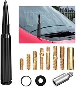 Bullet Antenna Mast Short Car Truck Vehicle Antenna Replacement for Chevy Chevrolet Silverado 1500 2500 3500 HD Avalanche GMC Sierra 1500 2500 3500 Denali Heavy Duty Pickup Trucks