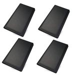 NJ Restaurant Bill folder, Guest Check Presenter, Bill folder for hotel with Credit Card and Receipt Pocket Black Leather Colour : Set of 4 pieces