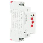 Jadeshay Time Relay,AC 220V Multifunctional Delay Time Relay Switch 35mm DIN Rail Mounting Timer Relay with LED Indicators and 10 Functions for Industrial Equipment Lighting Control